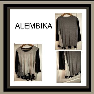 Alembika Multi-Layered and Tunic Pullover Lagenlook Viscose Blend Sz 7 (2X/3X)